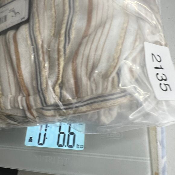 Gianni Bini Sedona Sunset Rose Babydoll Cream Cotton Linen Blend Dress Small New - Picture 8 of 9